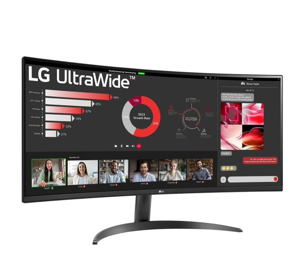LG UltraWide 34WR50QK-B - 1291483 - zdjęcie 3